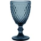 TAÇA ÁGUA 17x9x9cm 330ml VIDRO AZUL 6PÇ