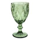 Taça Àgua 300ml De Vidro Diamond Verde Lyor