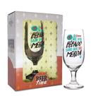 Taça Cerveja se já me viu Bebedo sabe que vai dar merda cx presente - Nadir Figueiredo
