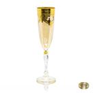 Taça Champagne Classica Cristal Italiano Âmbar Guirlandas