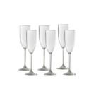 Taça Champagne em Policarbonato 150ml Vemplast Kit 6 Peças