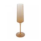 Taça Champanhe de Cristal Martelado Petra Âmbar 300ml Lyor