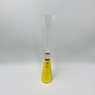Taça Champanhe em Vidro com Pé Dourado 280ml 25x5cm