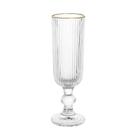 Taça Champanhe Espumante Luxo Versalhes Borda Dourada 170ml
