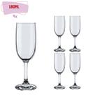 Taça Champanhe Transparente Cristal 180ml -4 Unidades Oferta