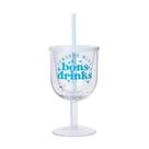 Taca com canudo glitter bons drinks - imaginarium Taca com canudo glitter bons drinks - imaginarium