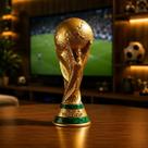 Taça Copa do Mundo FIFA 2022 Tamanho Original 36cm em Resina Troféu Decorativo Colecionável Taça Copa do Mundo FIFA 2022 Tamanho Original 36cm em Resina Troféu Decorativo Colecionável