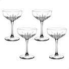 Taça Coupe De Vidro Pasabahçe Para Coquetel 255 ml Timeless 4 Peças
