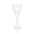 Taça Cristal Água Transparente Base Lapidado Fino Acabamento