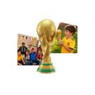 Taça Da Copa Do Mundo Decorativa Réplica Troféu Dourado Enfeite Colecionável Para Sala Quarto Escritório -