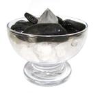 Taça da Proteção com Turmalina Negra, Ponta de Cristal e Sal Grosso 7cm