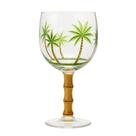 Taça de Acrílico Palm Tree Coqueiro Tropical com Bambu Wolff 500ml