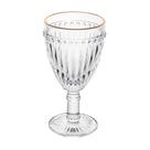 Taça de Água Lyor de Vidro com Fio de Ouro Empire 325ml