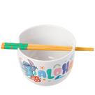 Taça de arroz com macarrão ramen em cerâmica Silver Buffalo Disney Stitch