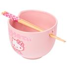 Taça de arroz com macarrão Ramen Silver Buffalo Hello Kitty 600 ml rosa