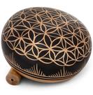 Taça de canto Telsha Flower of Life Design de 15 cm com martelo
