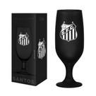 Taça de cerveja santos 300ml vidro preto fosco floripa prime