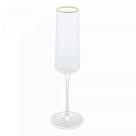 Taça de Champanhe de Cristal Ecológico Martelado com Fio de Ouro Petra 300ml 2850 - Lyor
