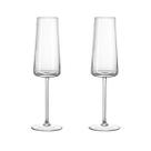 Taça de Cristal Bohemia Para Champanhe 180 ml Ray 2 Peças