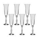 Taça de Cristal Bohemia Para Champanhe 190 ml Angela 12 Peças