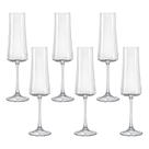 Taça de Cristal Bohemia Para Champanhe 210 ml Xtra 6 Peças