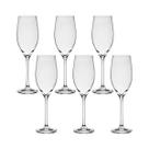 Taça de Cristal Bohemia Para Champanhe 230 ml Megan 6 Peças