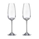 Taça De Cristal Bohemia Para Champanhe 290 ml Anser 2 Peças