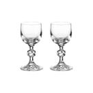 Taça de Cristal Bohemia Para Licor 50 ml Claudia 2 Peças