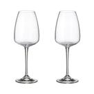 Taça De Cristal Bohemia Para Vinho 440 ml Anser 2 Peças