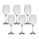 Taça De Cristal Bohemia Para Vinho 490 ml Sophia 6 Peças