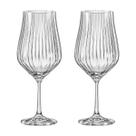 Taça de Cristal Bohemia Para Vinho 550 ml Tulipa Optic 2 Peças