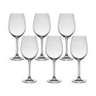 Taça De Cristal Bohemia Para Vinho 625 ml Flamenco 6 Peças