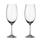 Taça De Cristal Bohemia Para Vinho 630 ml Milvus 2 Peças