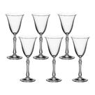 Taça de Cristal Bohemia Para Vinho Branco 185 ml Parus 6 Peças