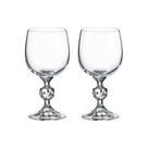 Taça De Cristal Bohemia Para Vinho Branco 190 ml Claudia 2 Peças Taça De Cristal Bohemia Para Vinho Branco 190 ml Claudia 2 Peças