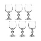 Taça De Cristal Bohemia Para Vinho Branco 190 ml Claudia/Sterna 6 Peças Taça De Cristal Bohemia Para Vinho Branco 190 ml Claudia/Sterna 6 Peças