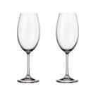 Taça De Cristal Bohemia Para Vinho Branco 400 ml Milvus 2 Peças Taça De Cristal Bohemia Para Vinho Branco 400 ml Milvus 2 Peças
