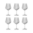 Taça de Cristal Bohemia Para Vinho ou Gin 600 ml Tulipa Optic 6 Peças