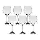 Taça De Cristal Bohemia Para Vinho ou Gin 650 ml Sophia 6 Peças