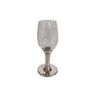 Taça de cristal e haste em estanho - p426e18
