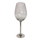 Taça de cristal haste em estanho - p426s18