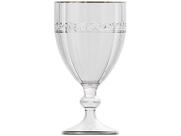 Taça de Cristal Transparente Fio de Ouro Imperial 330ml 1 peça - Lyor