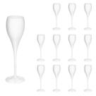 Taça de Espumante 120ml Kit 12un Brut Alto Padrão Acrílico