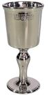 Taça de Estanho c/Moldura, para Vinho Tinto Polida - 100ml - (P262A) - JOHN SOMERS ESTANHOS