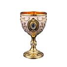 Taça de licor em liga dourada-branca estilo europeu 100mL