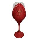 Taça de pomba gira Rosa vermelha luxo