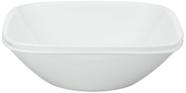 Taça de servir de vidro Corelle Vitrelle 1L quadrada branca 2PC