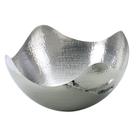 Taça de servir Elegance Hammered Stainless Steel 25cm Wave