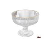 Taça de Sobremesa Lines com Fio Dourado 320ml
