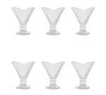 Taça de Sobremesa Vidro Cristal Diamond 6 Peças 170ML